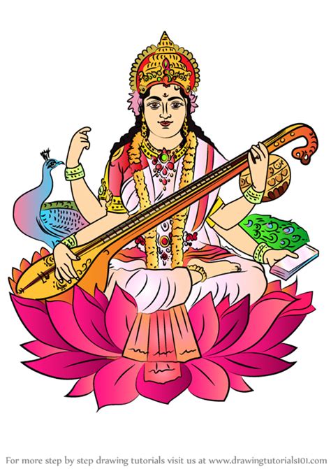 saraswati drawing